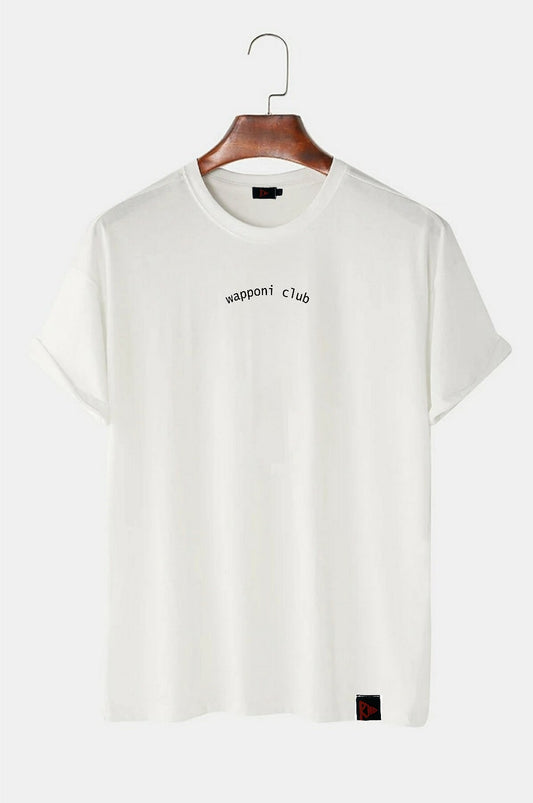 Wapponi Club Oversize Tişört %100 Pamuk RND0004
