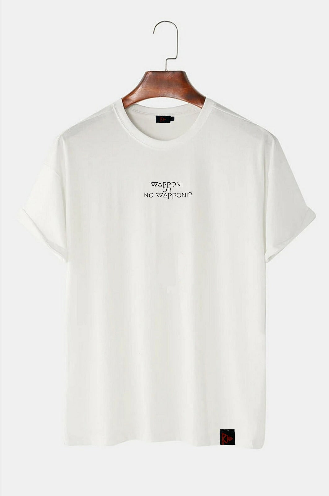 Wapponi or No Wapponi Oversize Tişört %100 Pamuk RND0002