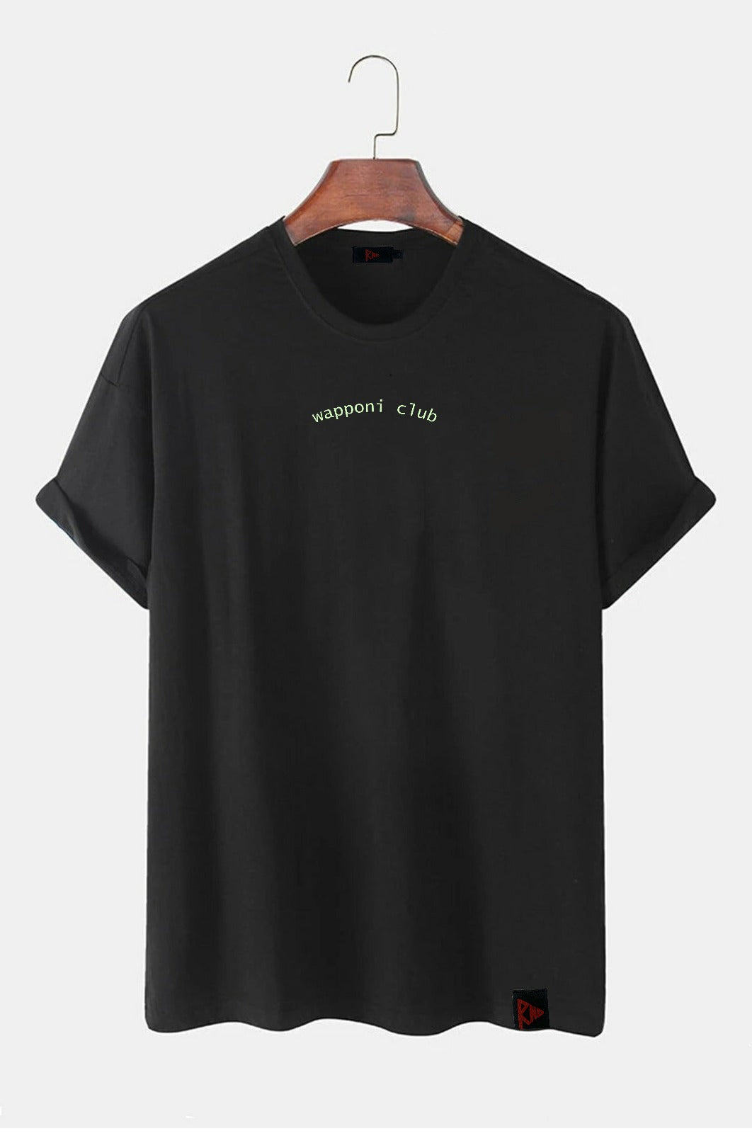 Wapponi Club Oversize Tişört %100 Pamuk RND0004